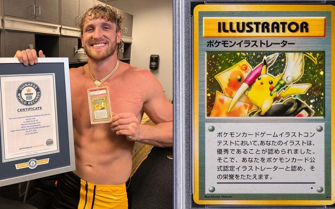 Logan Paul a transformé la carte Pokémon la plus chère au monde en NFT ❤️